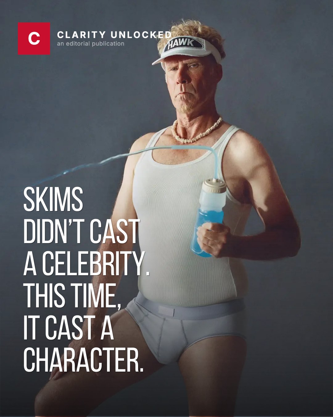 SKIMS Didn't Cast a Celebrity — Clarity Unlocked essay promo card